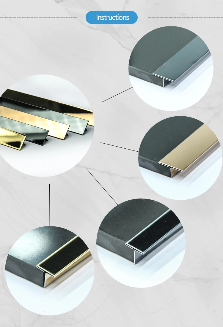 SUCEL Hairline Brass Floor Transition Stainless Steel T Profile Wall Panel Trim Strip.jpg