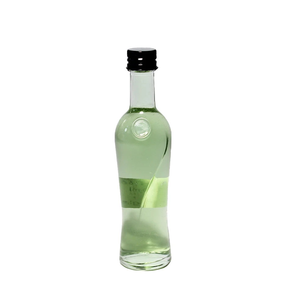 Customize clear mini small 50ml liquor crystal vodka gin whiskey tequila rum glass bottles for distillery