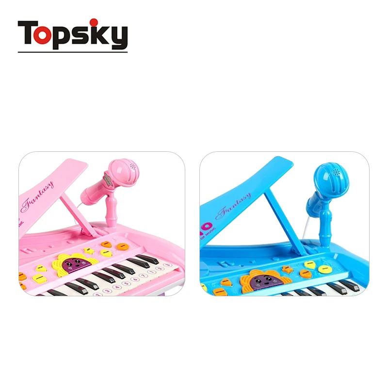 Multi function educational musical toy electric piano keyboard toy microphone with GCC
