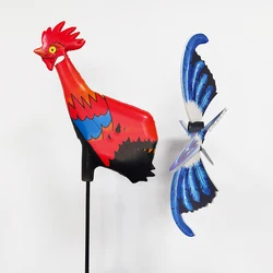 66 113 Garden Outdoor Decoration Courtyard Farm Decor Waterproof Yard Garden Decor Rooster Windmill