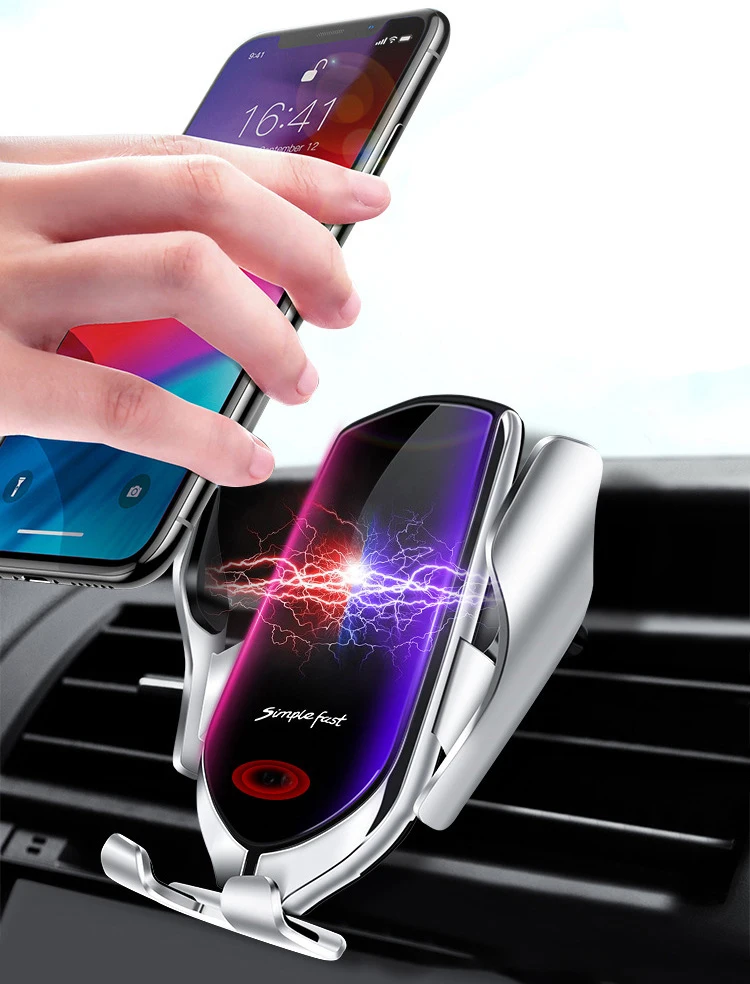 2022 new R110W sublimation wireless phone charger wireless portable charger smart sensor car wireless charger