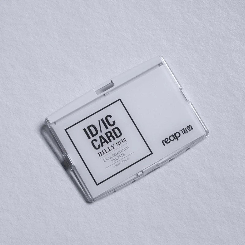 ID/IC Card Holder Name Tag Plastic Badge Holder for Kids Name Label School Camp Office Business