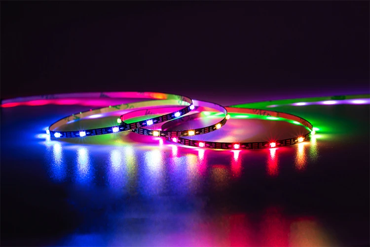 Ultra Narrow 3mm 4mm 5mm WS2812B Smart RGBIC Thin Rgb Led Strip for Sand Table Model Car Atmosphere Light Computer Accessories