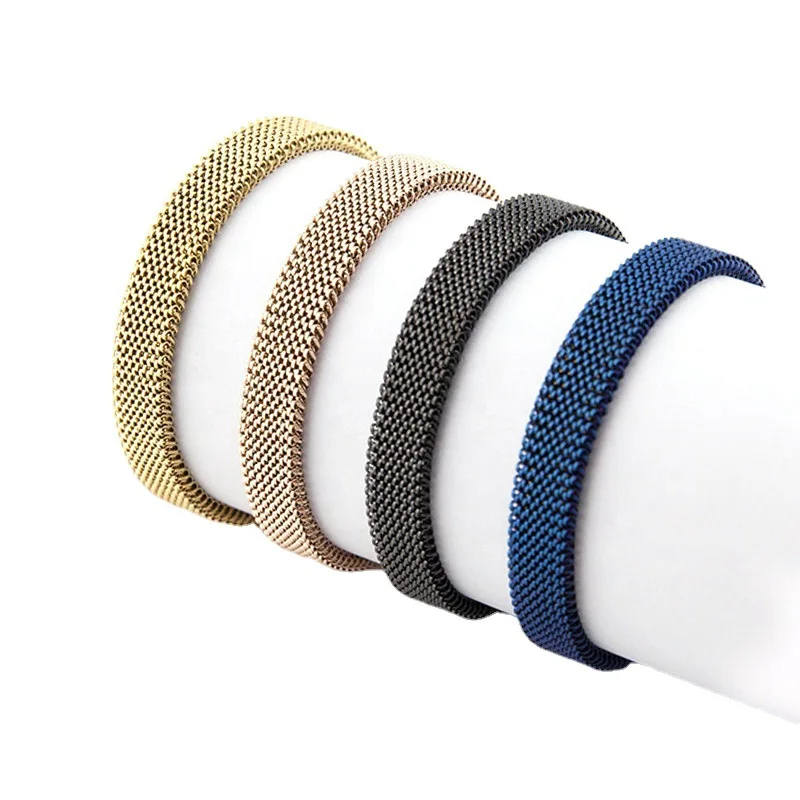 Stretchable multi-color elastic hot sale stainless steel 316 spring bracelet