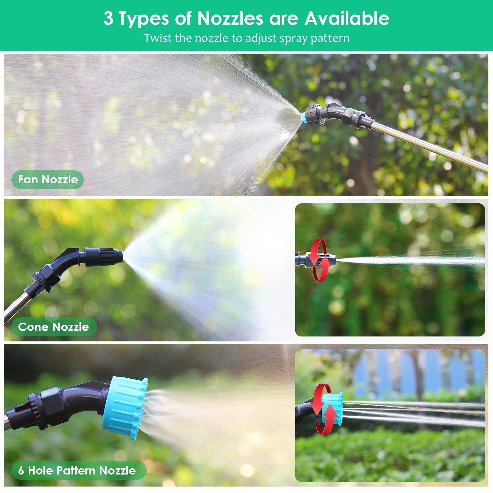 8l battery garden sprayer 5L power agriculture electric sprayer garden hose sprayer 2Gal electric pump for garden