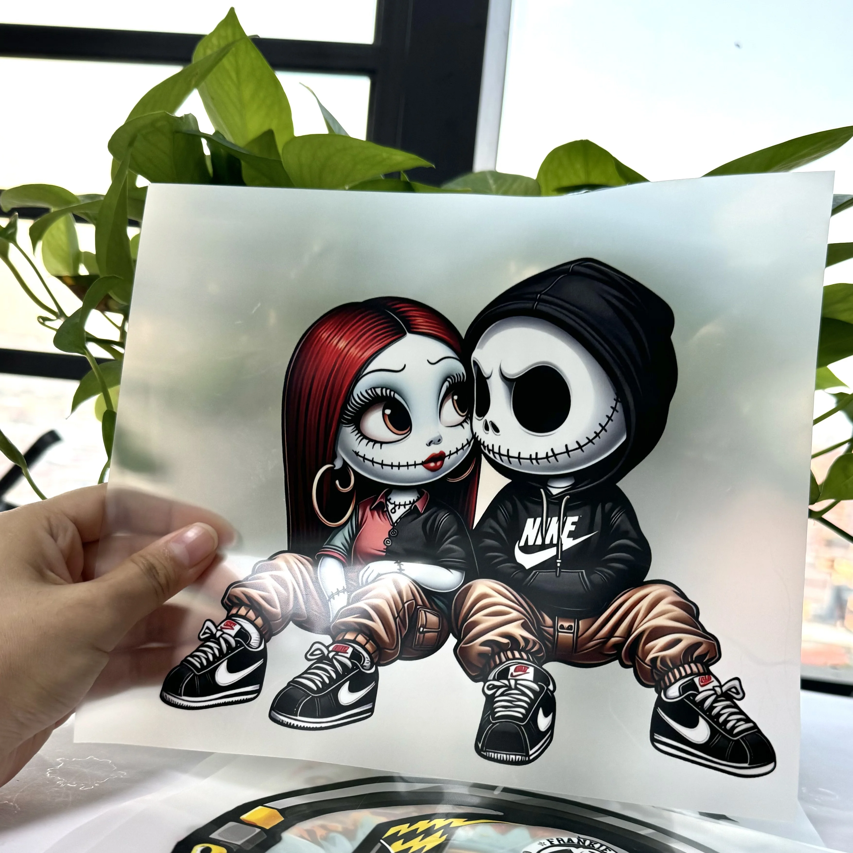 Hua Yingxing Factory Custom DTF Heat Transfer Designs Plastisol Press Logo Prints for T-Shirts Clothes & Fabric Garments