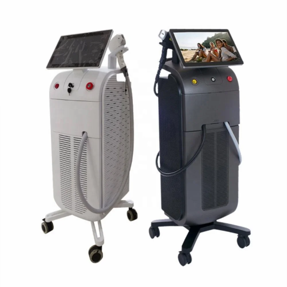 Cloud computing 2023 Hot Dual or one Heads Ice Titanium CE TUV ISO Hair Removal Diode Laser 1600-2000W 755 808 940 1064nm 4 wave