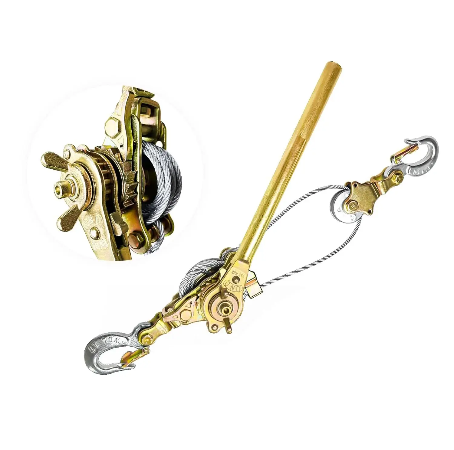 Mini Manual Hand Winch Ratchet Wire Rope Cable Puller Strap Type Product Type Ratchet Tie Downs