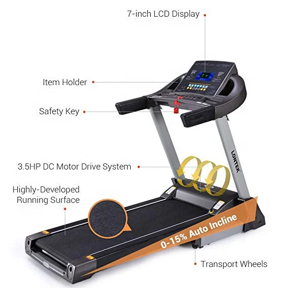 New Fitness Product Home Treadmill DC 3.5HP Belt 480mm model F60