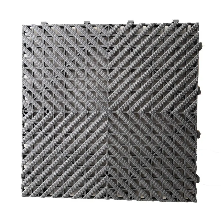 Modern Interlocking Splicing Garage Floor Tiles PP Vinyl PVC Grille Mat Car 4S Shop Outdoor Sports Venue Hotel Washing Mat