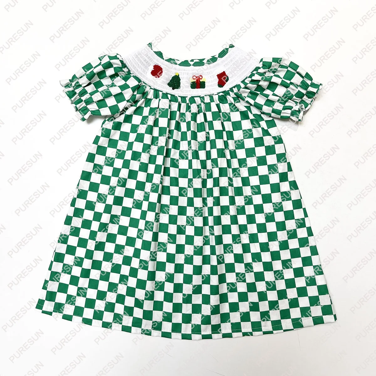 New design sailor collar little girls dresses Christmas French Knot embroidery toddler girls clothing baby girl dresses newborn