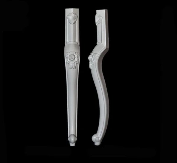 OEM ODM white wood chair replacement plastic chair leg