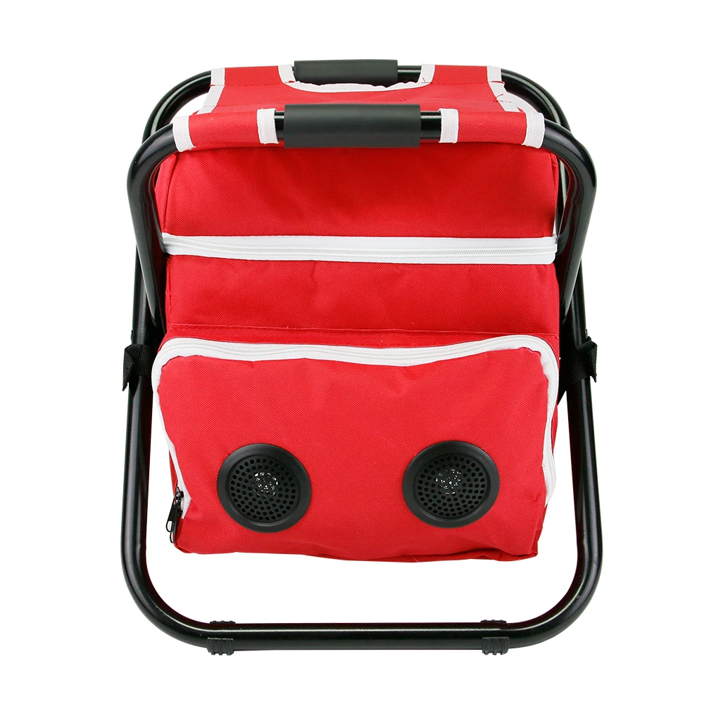Picnic Chair & Insulated Soft Cooler Bag with Built in Rechargeable Bluetooth Speaker for picnic camping beach party