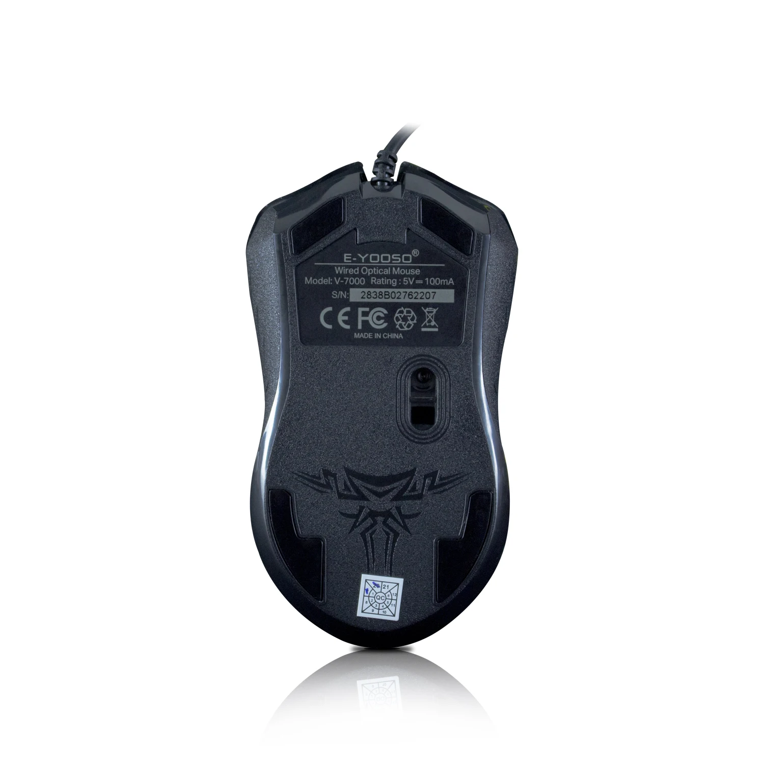 Высокое качество EYOOSO V7000 2000 точек/дюйм Usb Проводная компьютерная мышь офисная Бесшумная для рабочего стола ODM
