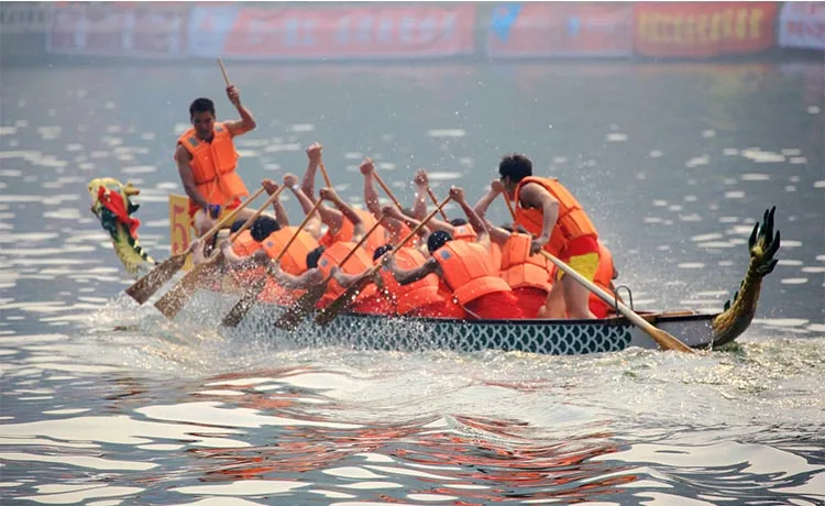 120/125/130/150 cm Gb Lightweight Wood Rafting Rowing Durable Hand Crank Family Wooden IDBF Approved Dragon Boat Paddle with Bag