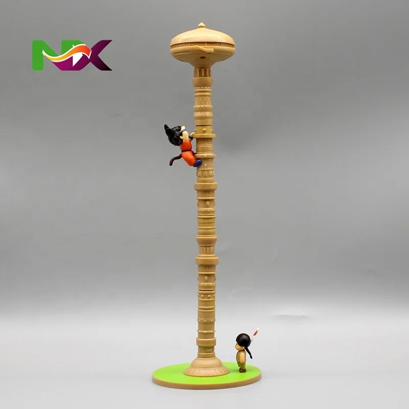 35cm Anime Dragoned Ball Kalinda Action Figure PVC Ornament Doll Goku Upa Karin Tower Scene Figurine Collection Model Toys