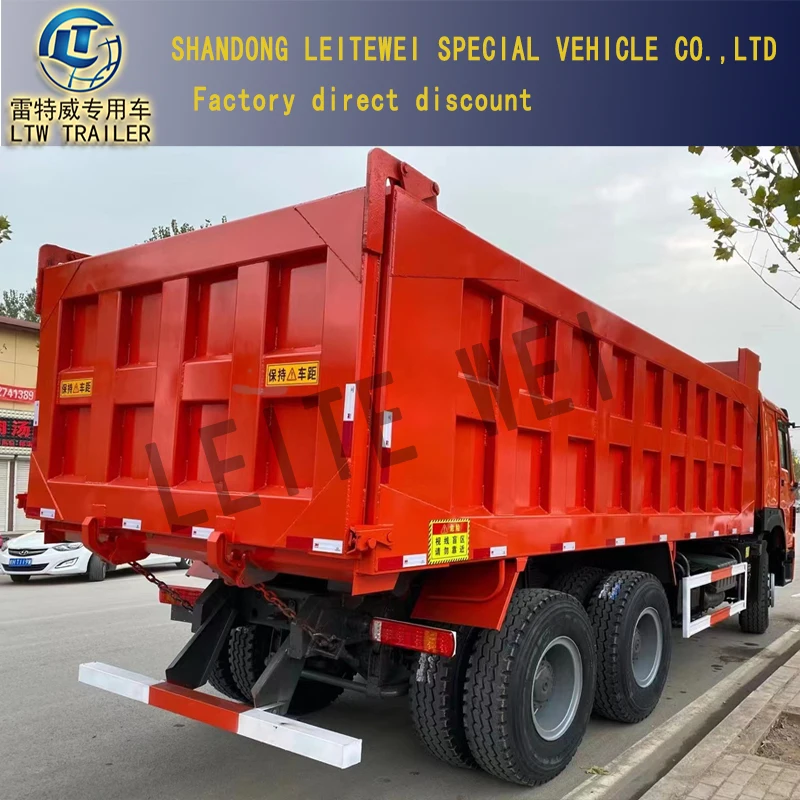 China 20 cubic meters sinotruk 1200r20 Tires 40 Ton 12 tyre used HOWO 371HP Dump Truck price