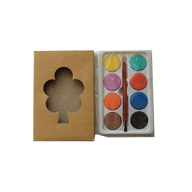 2022 Wholesales High Quality 8 Colors Watercolor Cake Color Paint Set