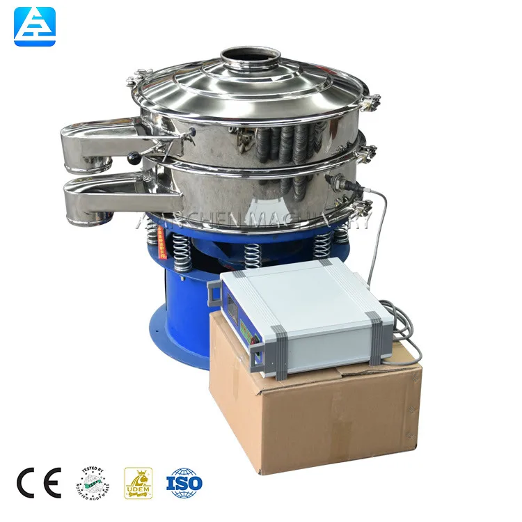 High frequency circular rotating chemical powder ultrasonic vibrating screen sieve