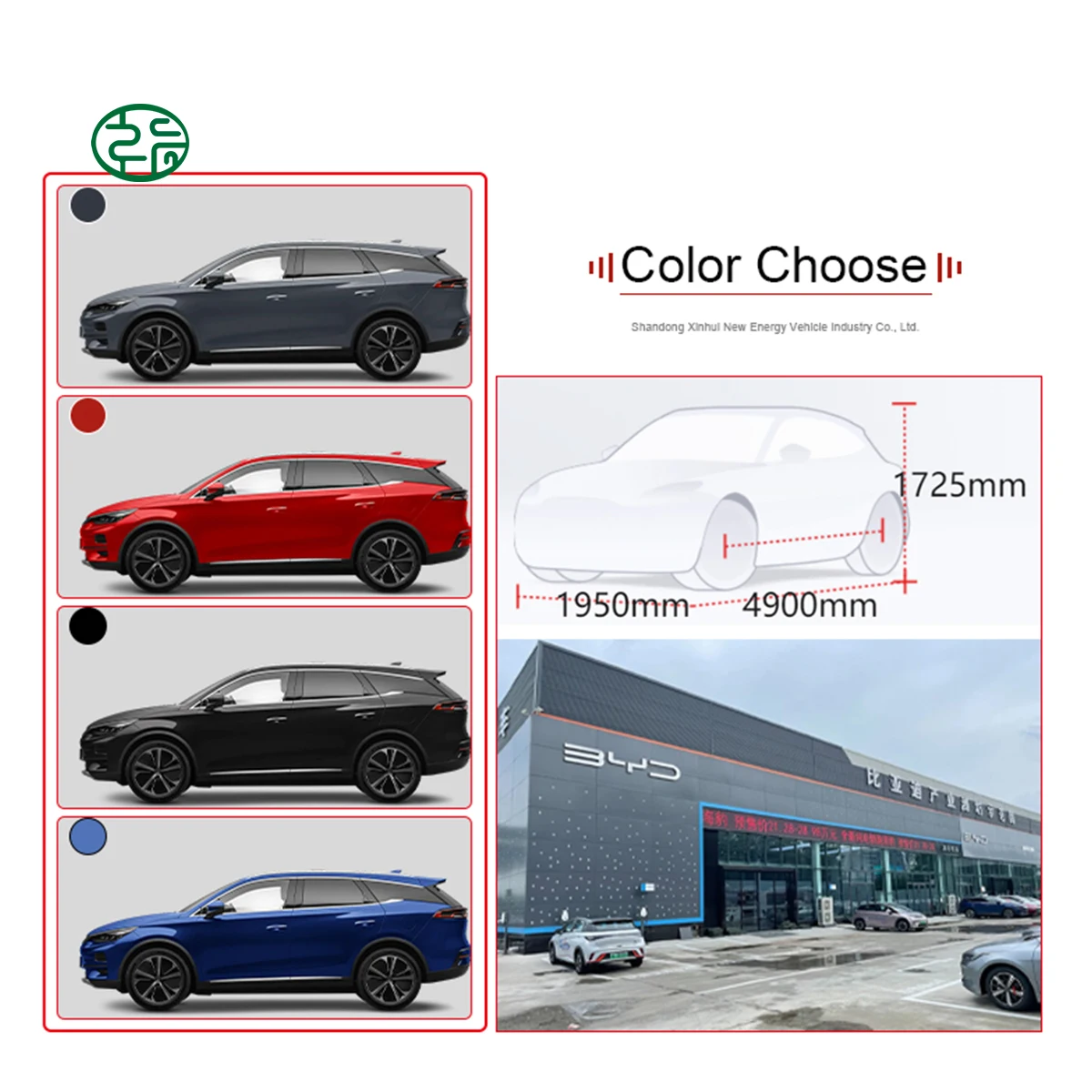 Byd Tang Ev китайский завод новый электромобиль высокоскоростной и высокопрочный четырехколесный внедорожник модель Tan легковой автомобиль