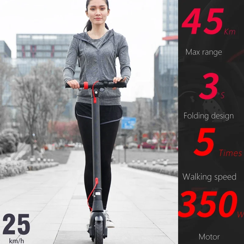 Folding e-scooter eu us warehouse Electric Scooters 36v 350w Fast delivery X8 10inch 10Ah motorcycles e scooter