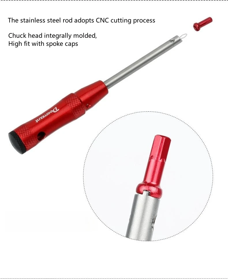 DEEMOUNT Double Rim Wheel Set Spoke Perforator Bike Spoke Cap Removal Repair Tool For Mountain Bike Riding Parts Repair Tool