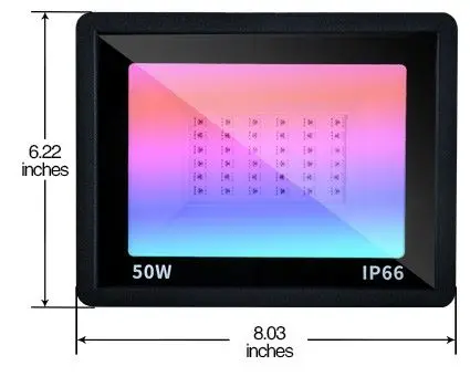 TSINYE Led Flood Light Outdoor RGB,Dimmable Color Changing,16 Colors & 4 Modes,Timing, Waterproof RGB Landscape Lighting