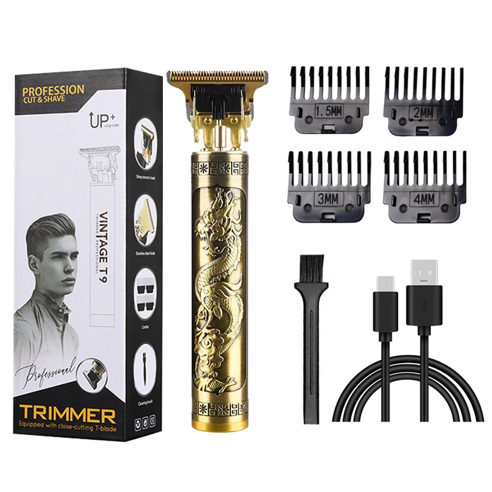 T9 Hair Clipper Beard Trimmer Hair Clipper Brushless Hair Trimmer For Black Graphite Gold DLC T Blade