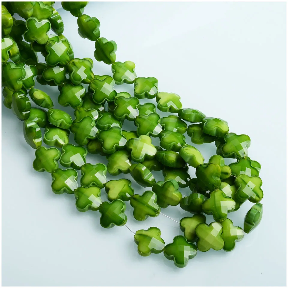 
Alibaba China Online Shopping 16mm Crystal Clover Shape Beads DIY Accessories Women Bracelet Bead 