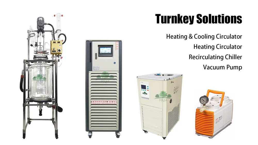 HJLab Chemaical Lined explosion-proof 10L Jacketed Glass Reactor manufacturer with High quality