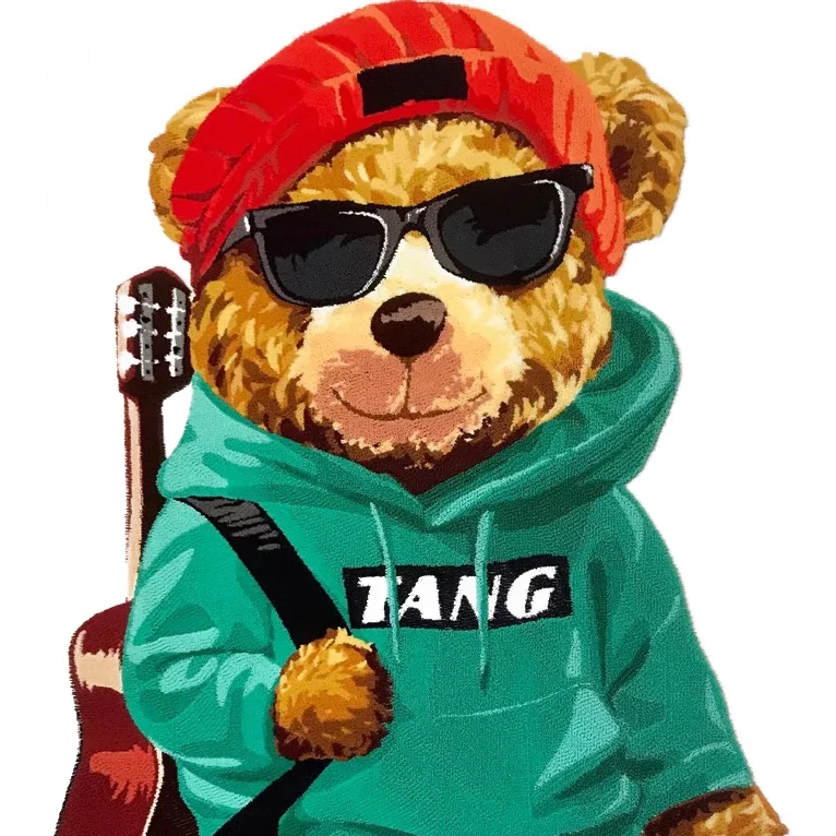 Новый Дизайн нашивки для вышивки зубной щетки из синели завод-изготовитель может изготовить 3D на