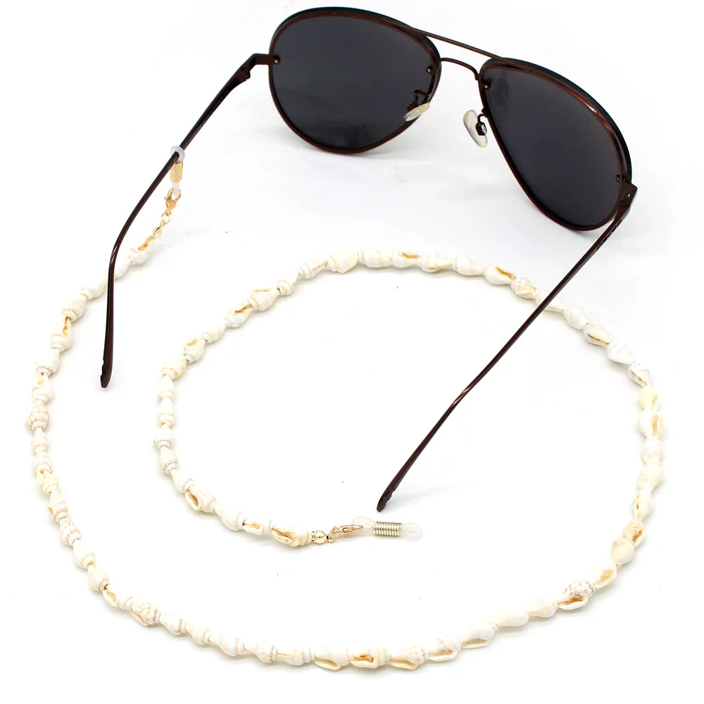 Fashion Womens Reading Glasses Chain Black Shell Sunglasses Holder Neck Strap Rope Ornaments Necklace Accessories