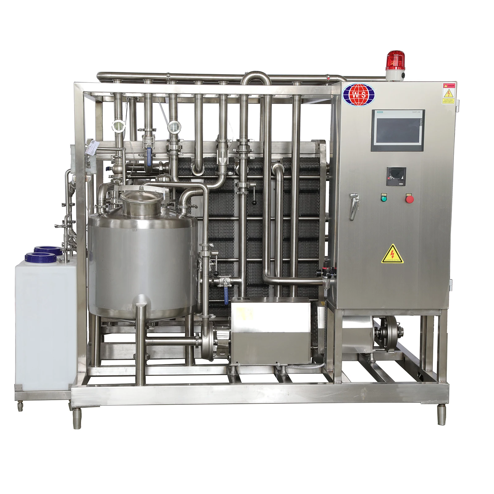 Fully automatic control high quality milk juice plate pasteurizer