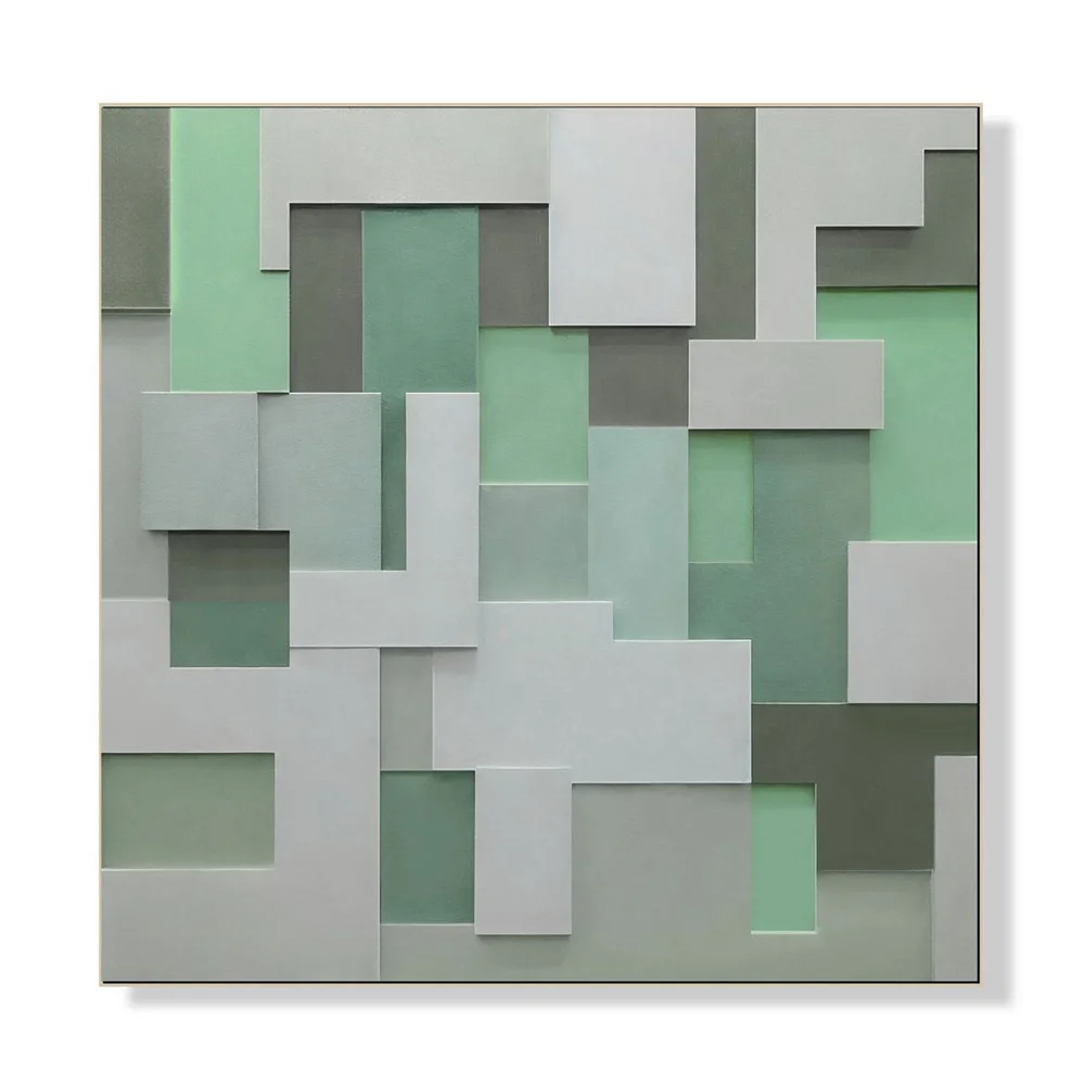 Custom 3D Artwork Wall Art Decor Luxury Handmade Modern Abstract Wall Decor Painting Relief Hand Colored Gallery Hotel Decor