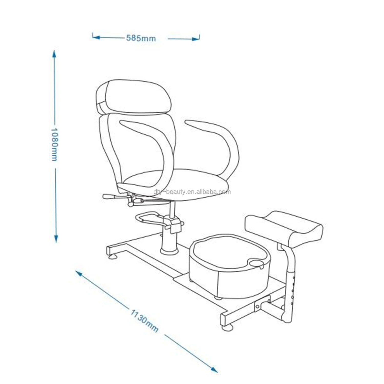 DTY Cheap Modern Professional Pedicure Chair No Plumbing Luxury Pipeless Foot Spa Massage