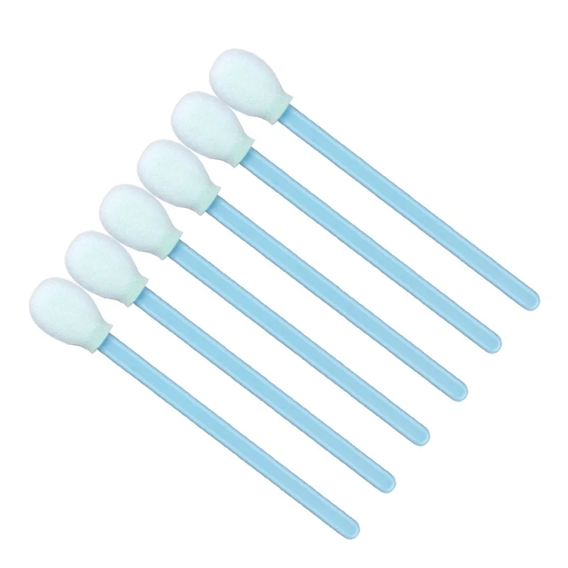 Cleanroom Cleaning Polypropylene Handle Polyeurethane Foam Large Round Tip Swab