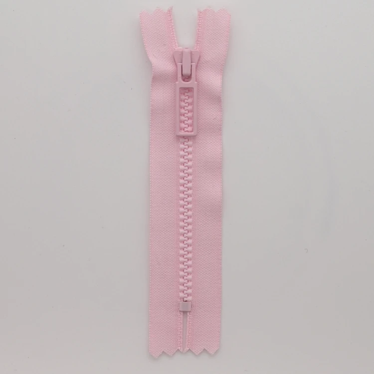 YKK zipper Customized logo plastic resin open end separator zipper