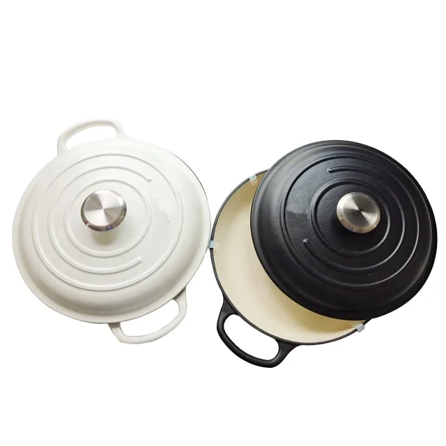 Eco-friendly enamel cast iron casserole