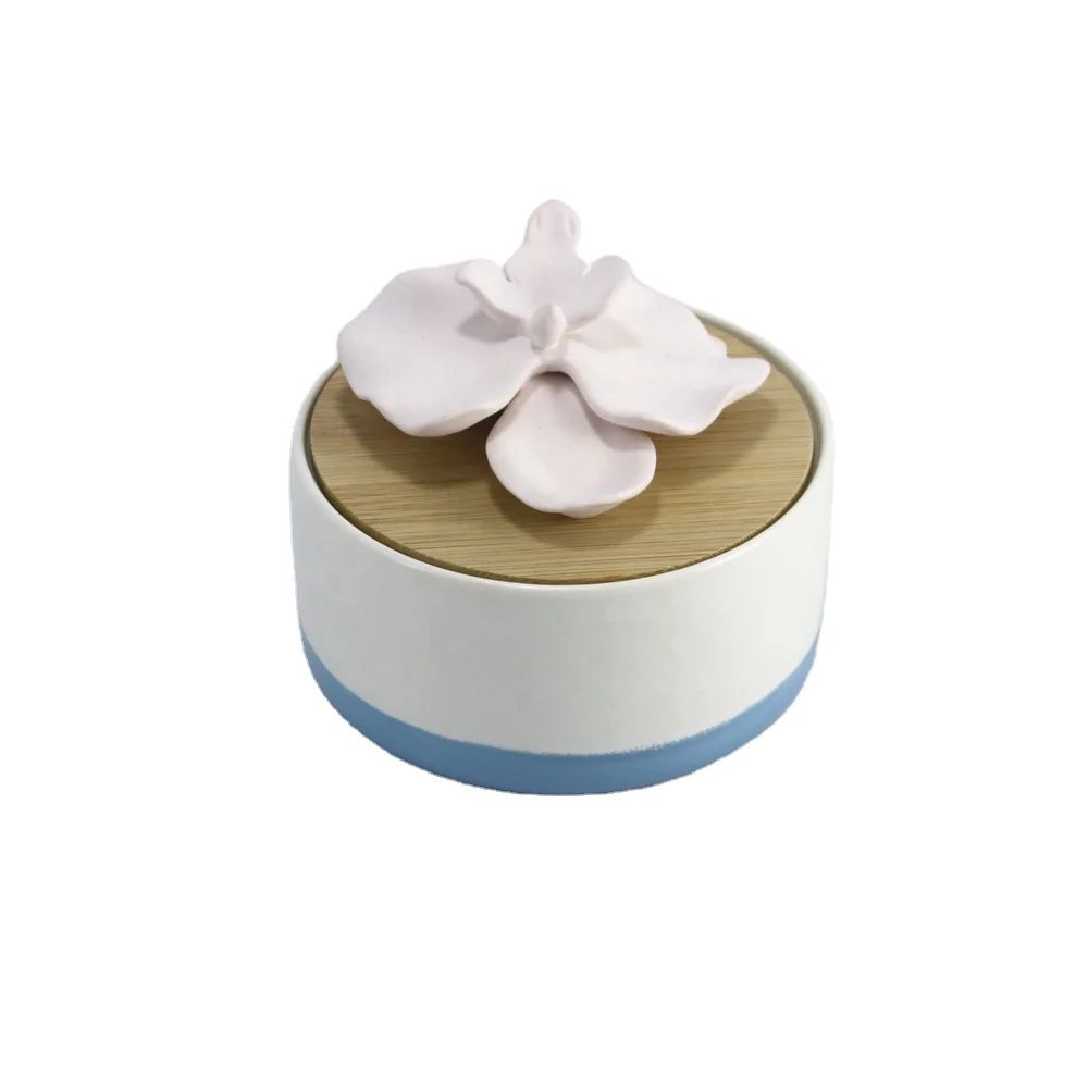 Hotel Fragrance diffuser ceramic flower home use aroma oil diffuser