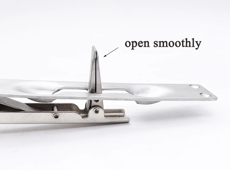 Hot Sell 304 Stainless Steel Tower Bolt Unequal Double Door Concealed Latches Security Lock Heavy Duty Flush Door Bolt