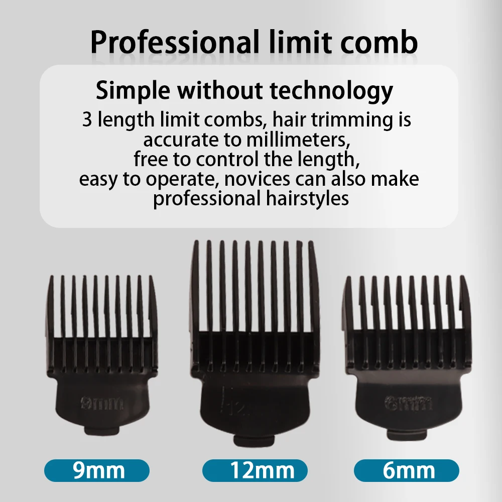 Kemei KM-1407 hair trimmer machines Professional rechargeable electric beard shaver trimmer hair clipper for men