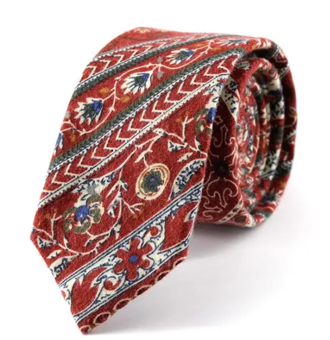 
Мужской галстук из хлопка с принтом 