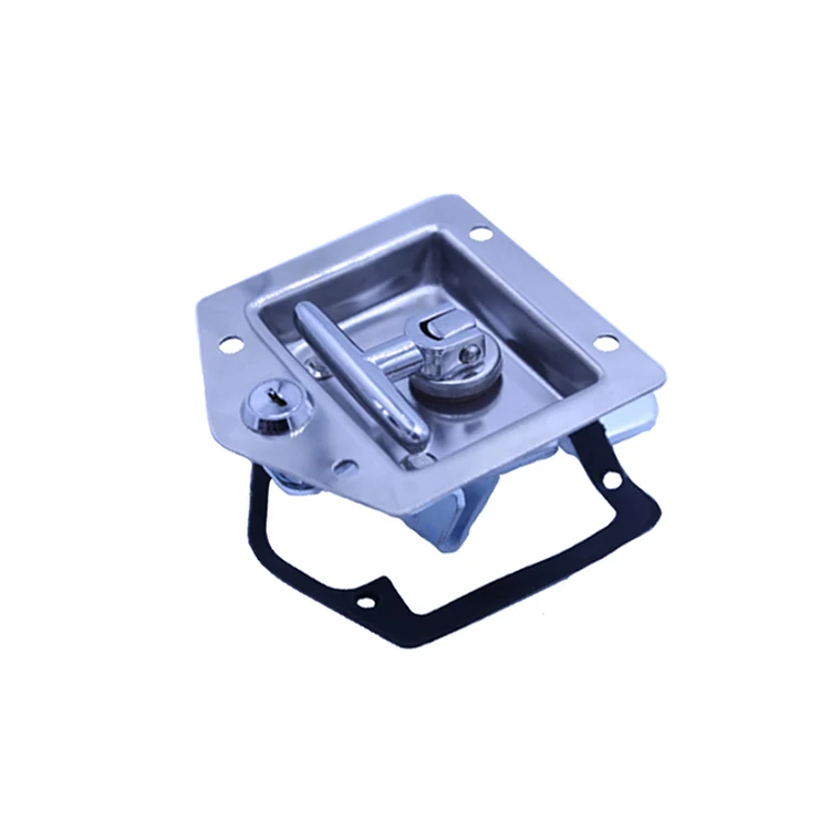 Stainless Steel Folding T handle Tool box Latch Paddle Truck Door Lock