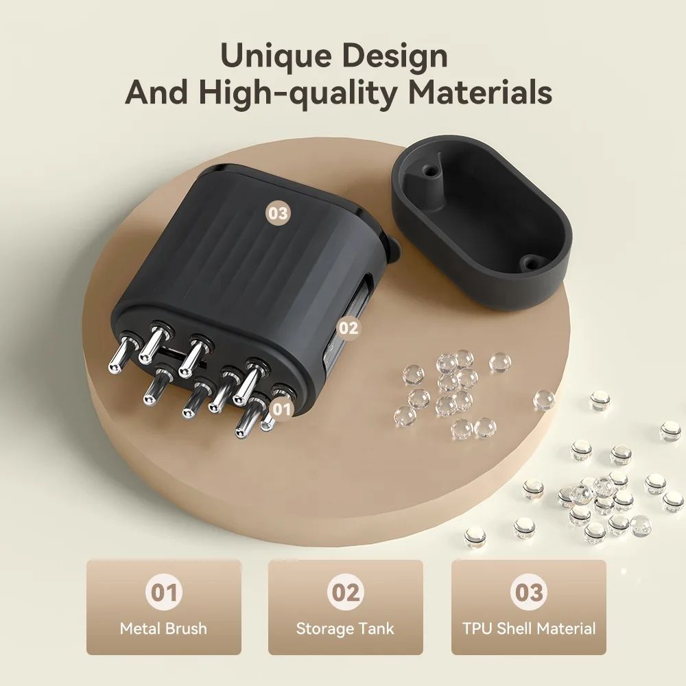 Scalp Massage Hair Growth Scalp Castor Oil Application Massager Medicine Comb Scalp Oil Applicator Hair Oil Serum Dispenser