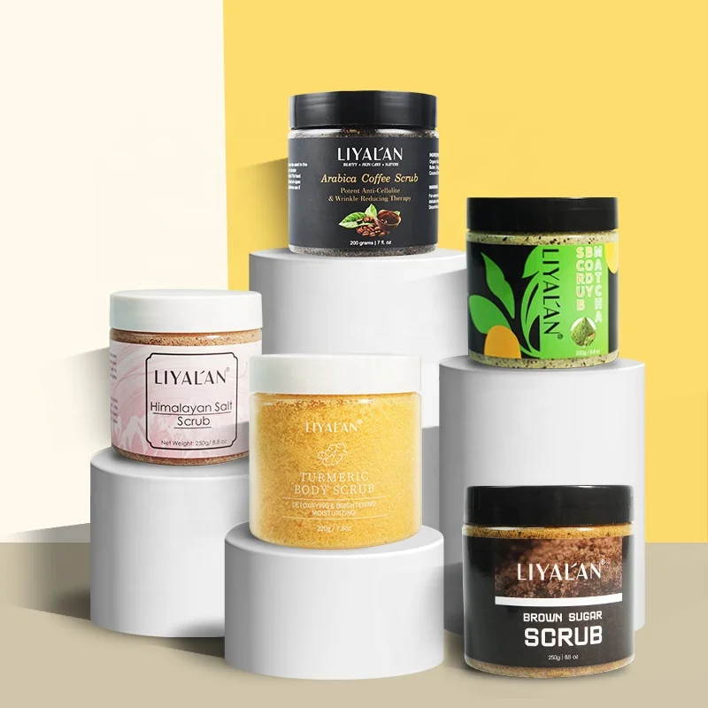 Organic Sugar Scrub Private Label Wholesale Exfoliating Whitening Face Body Scrubs