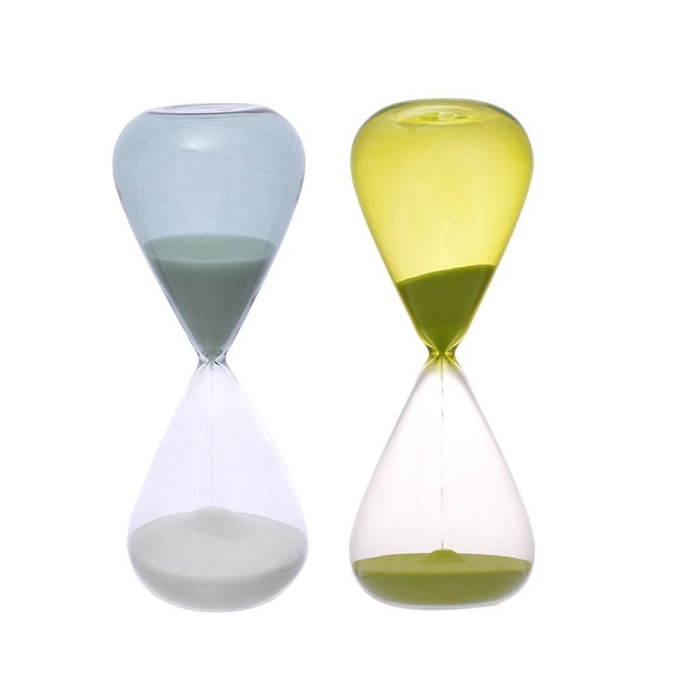 custom made desktop decorative colored sand timer hourglass sand timer 10 minute