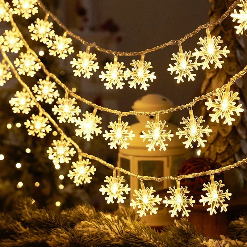 Nicro Christmas Xmas Outdoor Garden Holiday Party Wedding Decoration USB LED String Lights Diwali Lantern Star Lamp