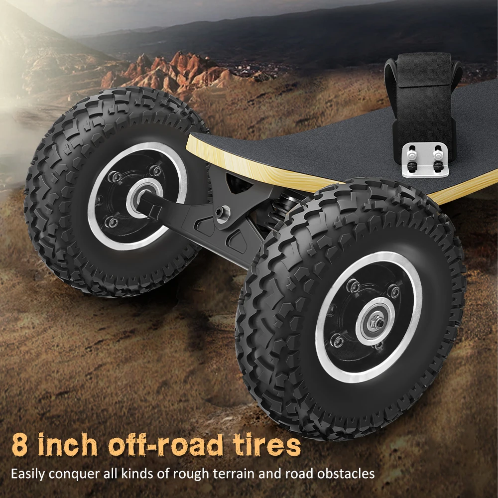 Terrain longboard boosted skateboard for Adults Dual Motor Each 1650W*2 180kg Max Load FCC ROHS CE off road electric skateboard