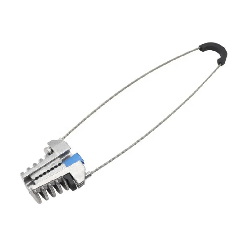 metal fiber optic cable clamp / cable accessory anchoring clamp/ADSS 8 shape overhead line fiber optic cable clamp