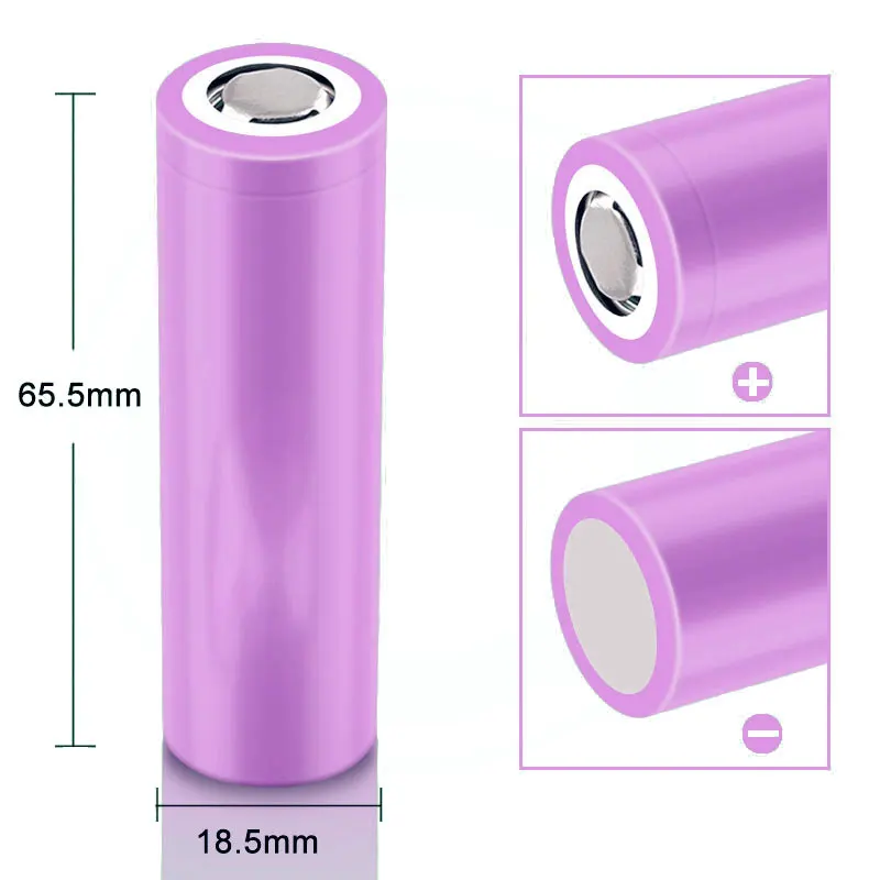 Customized 18650 battery 2200 rechargeable battery lithium cell 18650 li-ion battery